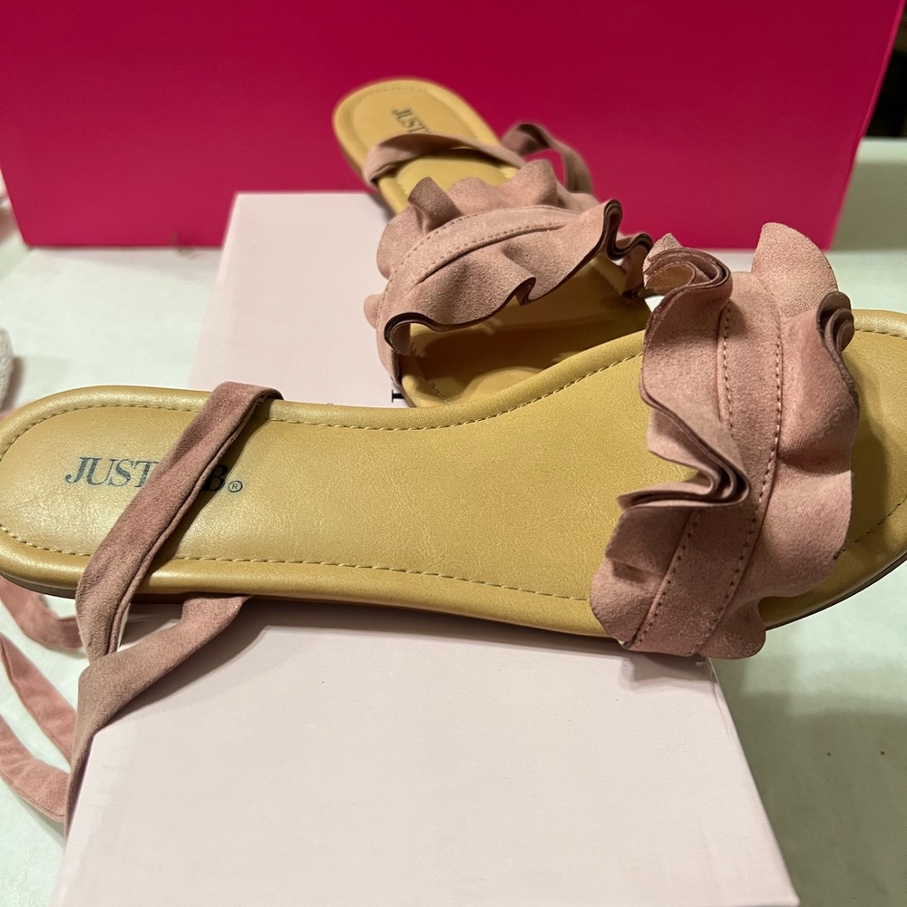 Pink Ruffle Sandals - Picture 5 of 5